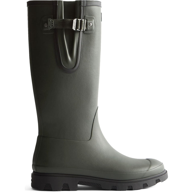 Hunter Womens Downpour Adjustable Boot Dark Olive/Black