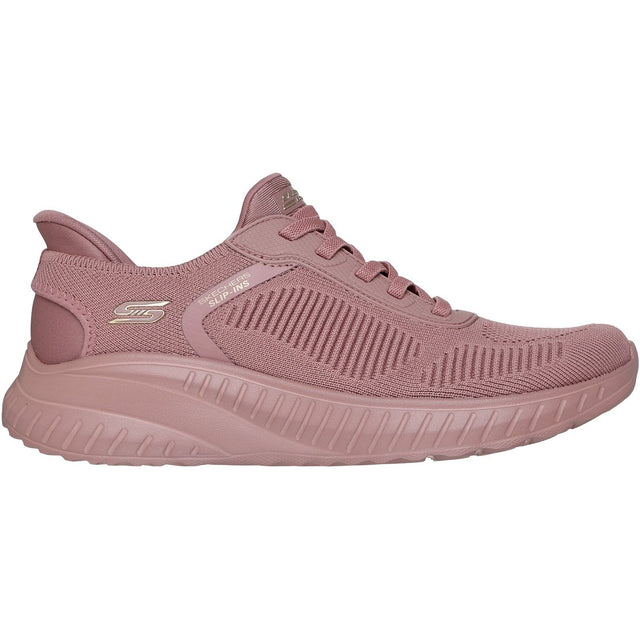 Skechers Womens BOBS Sport Squad Chaos Trainers Rose