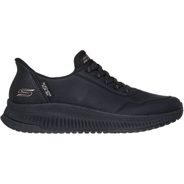 Skechers Womens BOBS Squad 4 Key Look Trainers Black