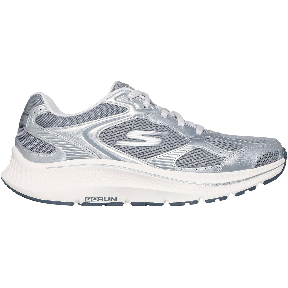 Skechers Womens GO RUN Consistent 2.0 Volt Trainer Grey/Silver