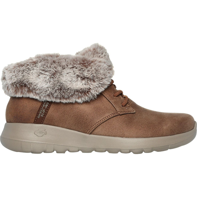 Skechers Womens On-the-GO Joy Cozy Charm Boot Chestnut