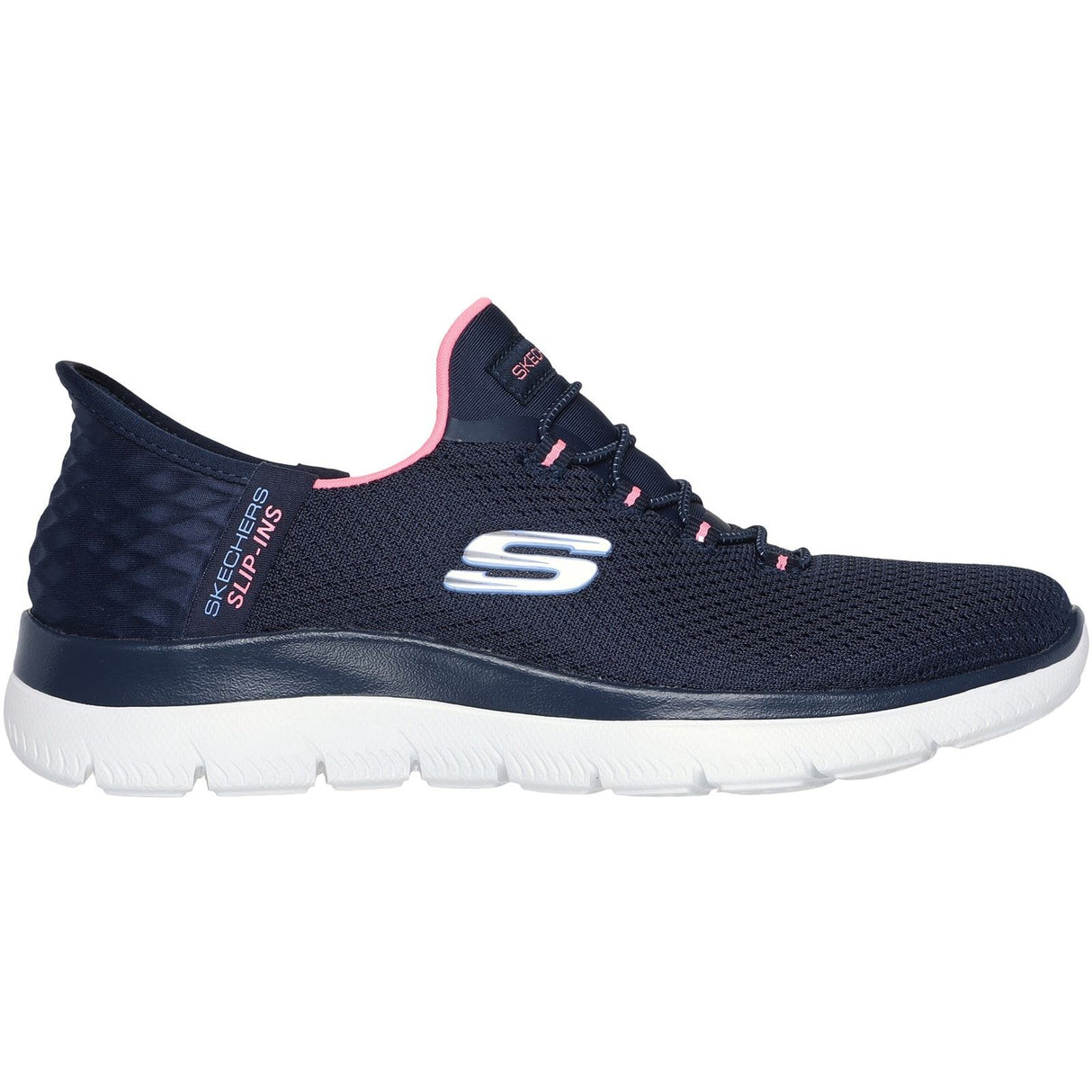 Skechers Womens Summits Diamond Dream Trainer Navy/Pink