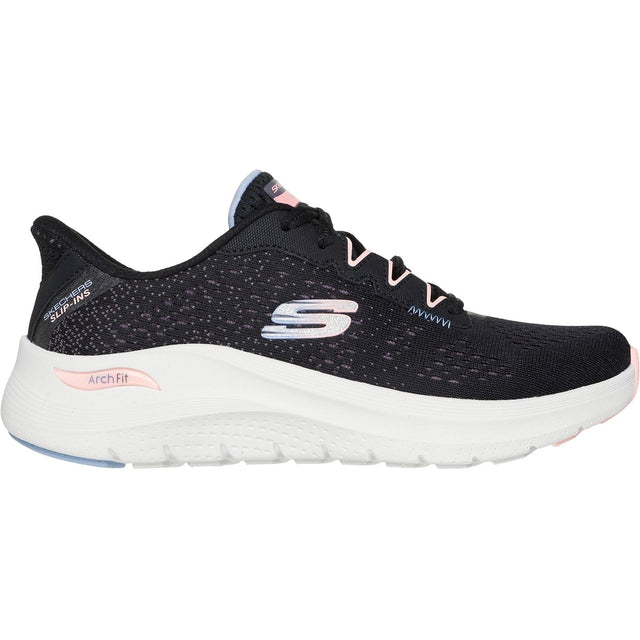 Skechers Womens Arch Fit 2.0 Fresh Pace Trainer Black/Multi