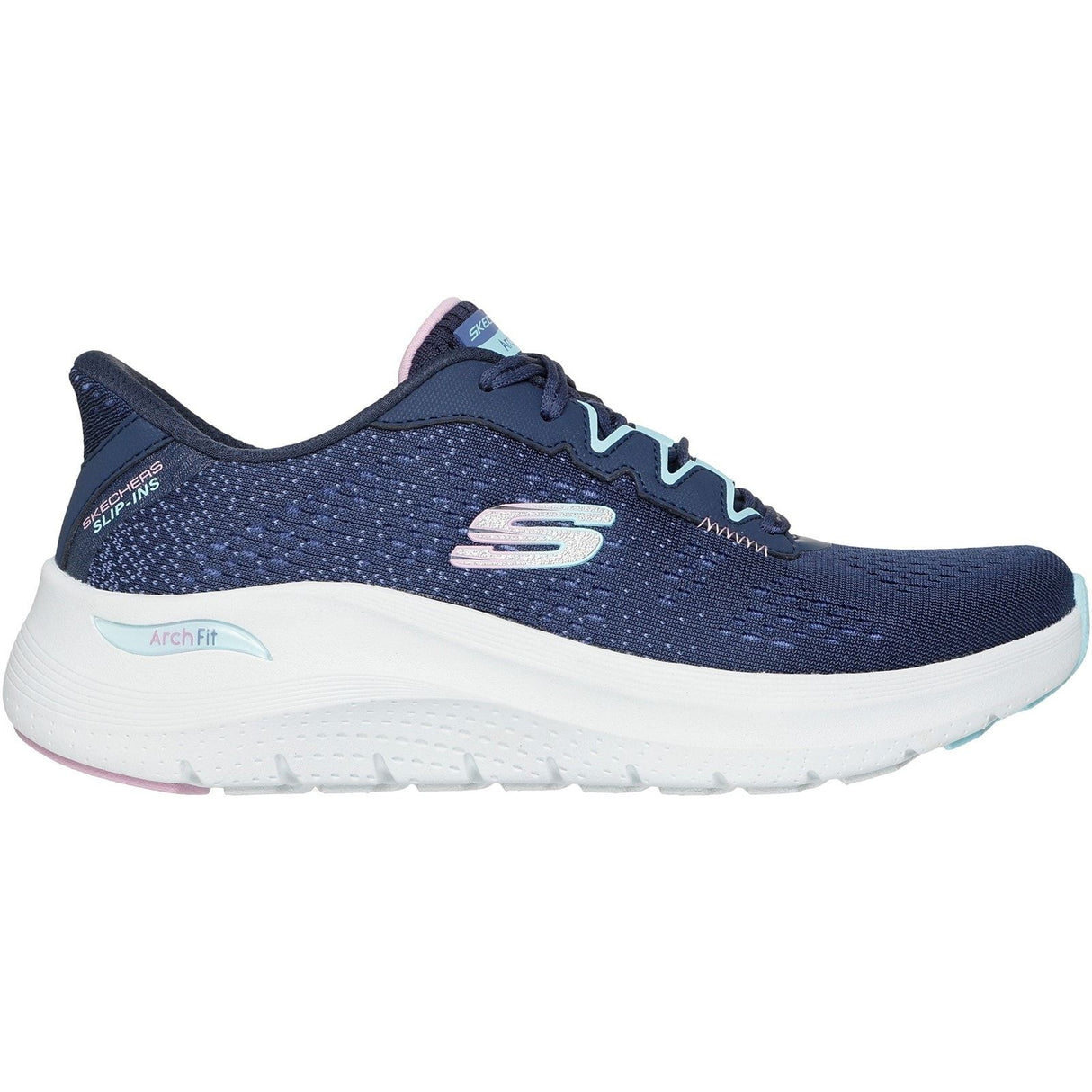 Skechers Womens Arch Fit 2.0 Fresh Pace Trainer Navy/Multi