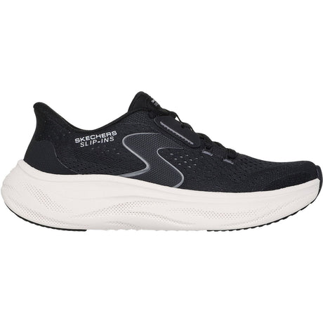 Skechers Womens Skech Cloud Plush Horizon Trainers Black/White
