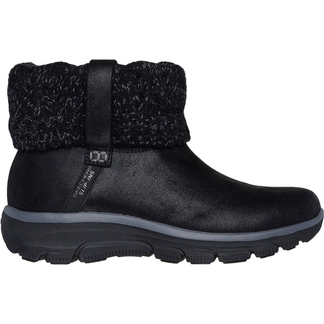 Skechers Womens Easy Going Cozy Weather 2 Boots Black