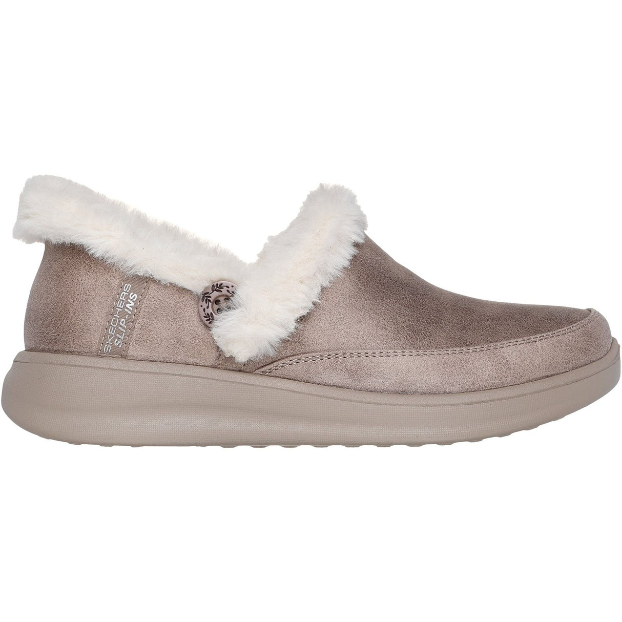 Skechers Womens Cozy Escape Slipper Taupe