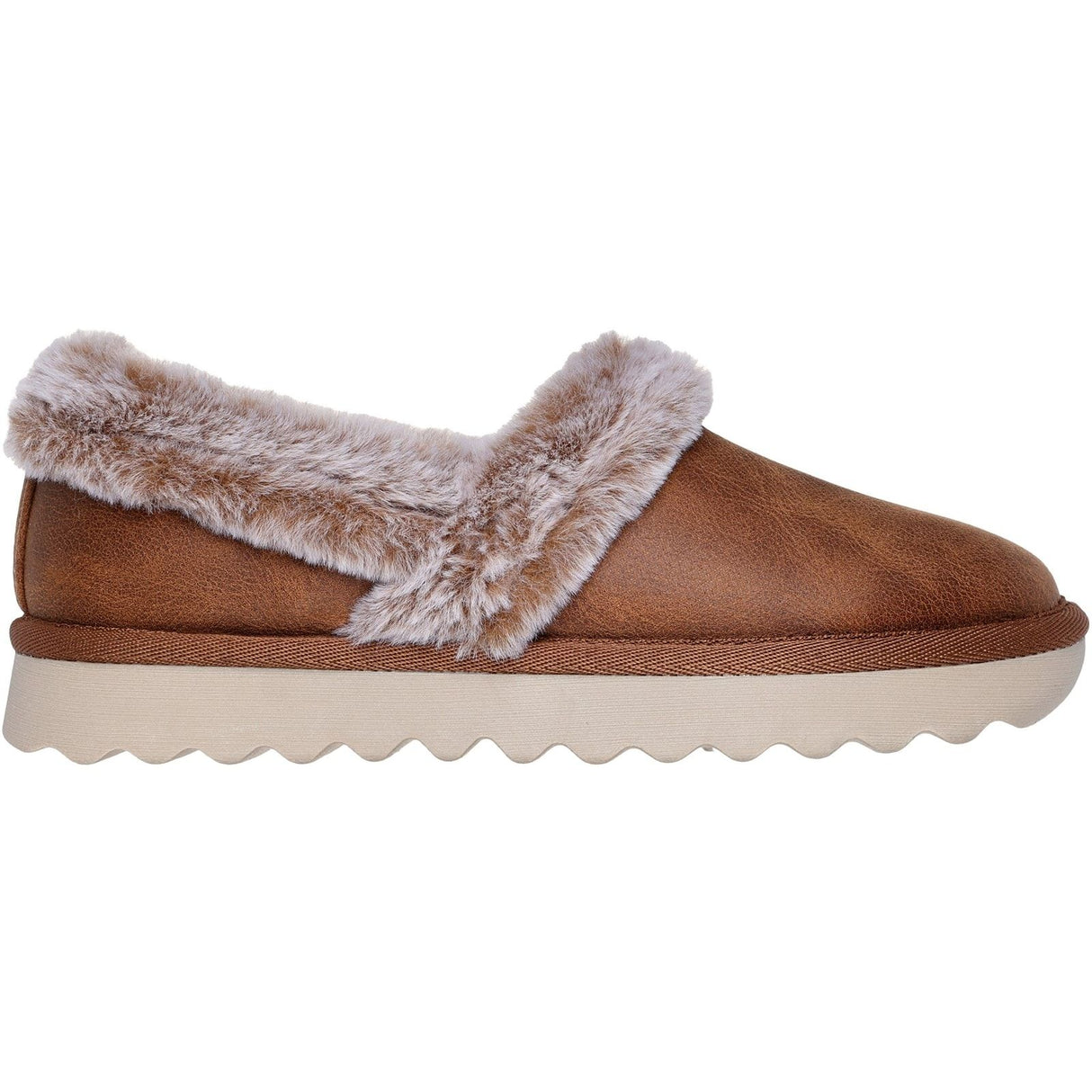 Skechers Womens Cozy Up Slippers Chestnut