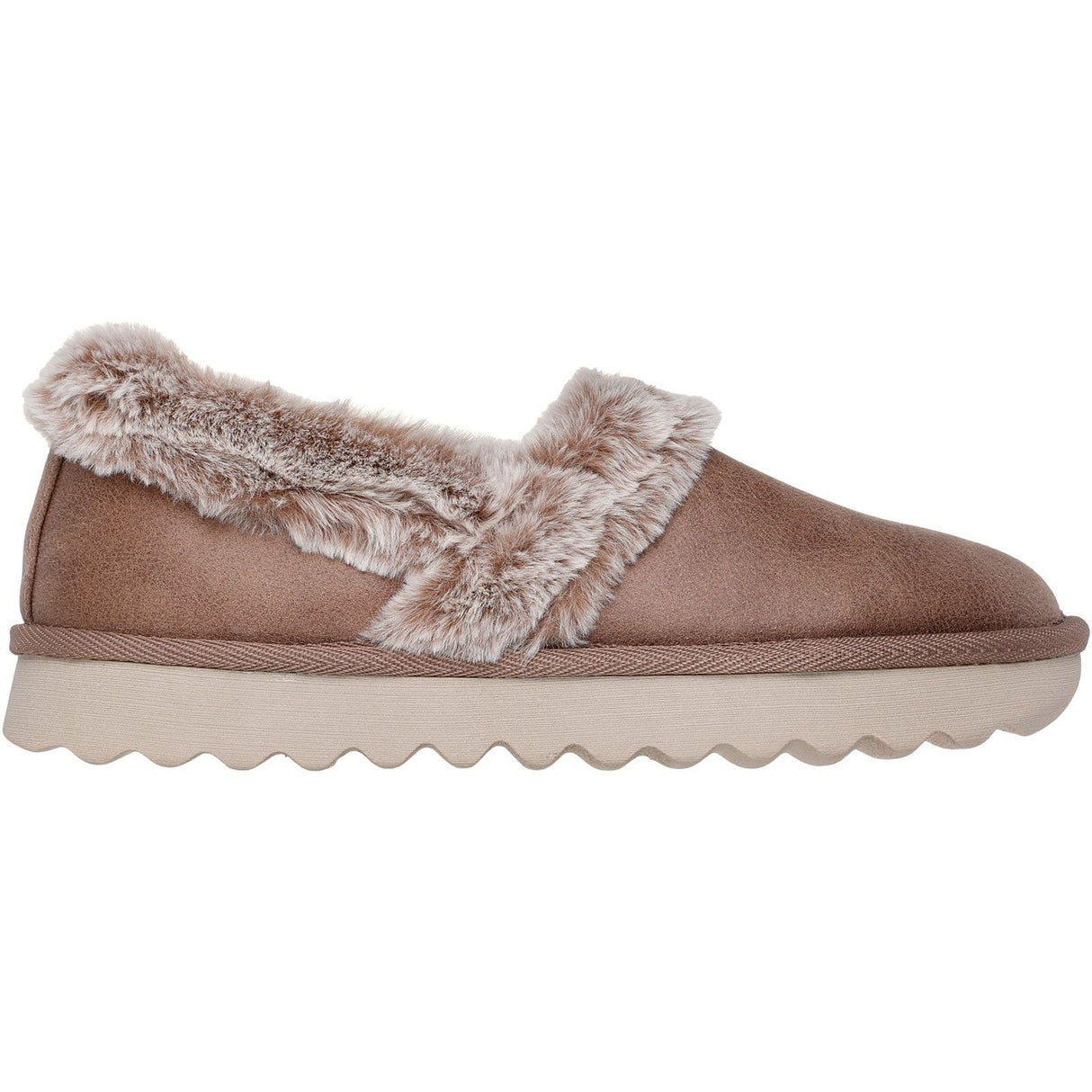 Skechers Womens Cozy Up Slippers Taupe