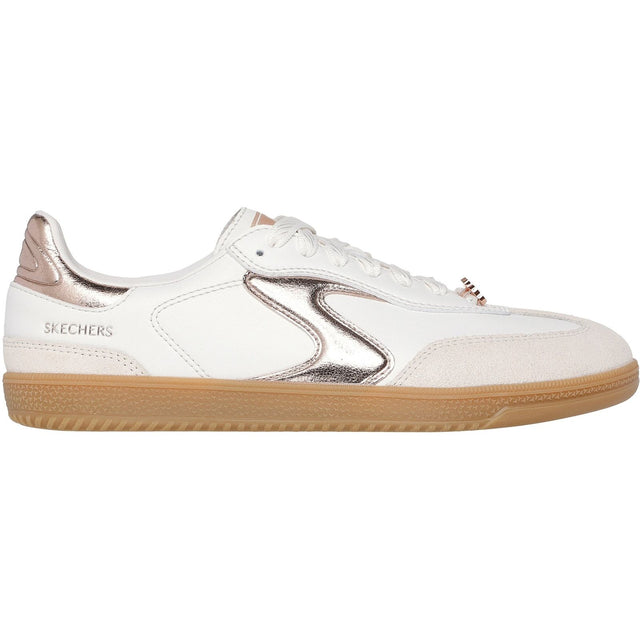 Skechers Womens Hotshot Cool Glow Trainer White/Rose Gold