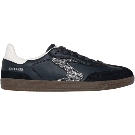 Skechers Womens Hotshot Shimmering Spots Trainer Black/White