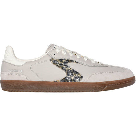 Skechers Womens Hotshot Shimmering Spots Trainer Taupe