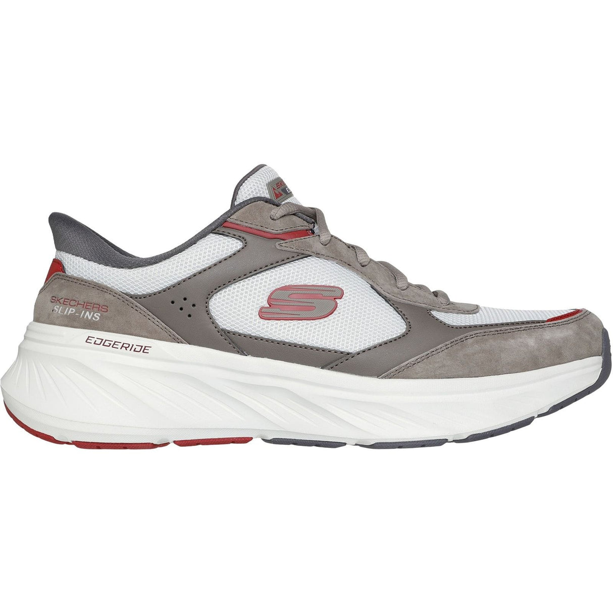 Skechers Mens Edgeride Erlon Trainer Brown/Multi