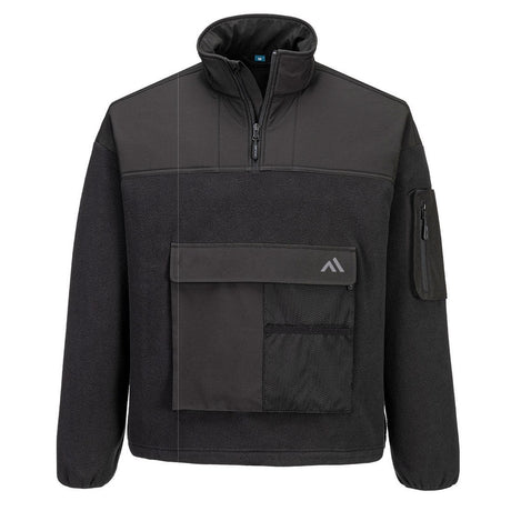 Portwest KX3 Sport 1/4 Zip Fleece Black