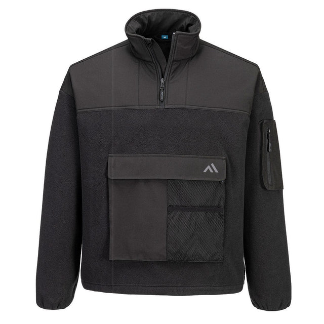 Portwest KX3 Sport 1/4 Zip Fleece Black