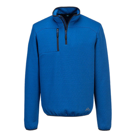 Portwest KX3 Sport Textured 1/4 Zip Sweatshirt Quartz Blue