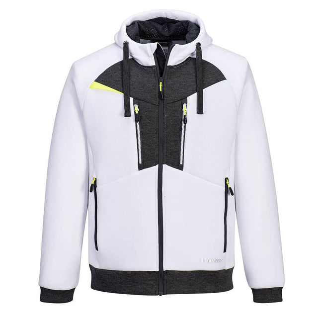 Portwest DX4 Zipped Hoodie  White
