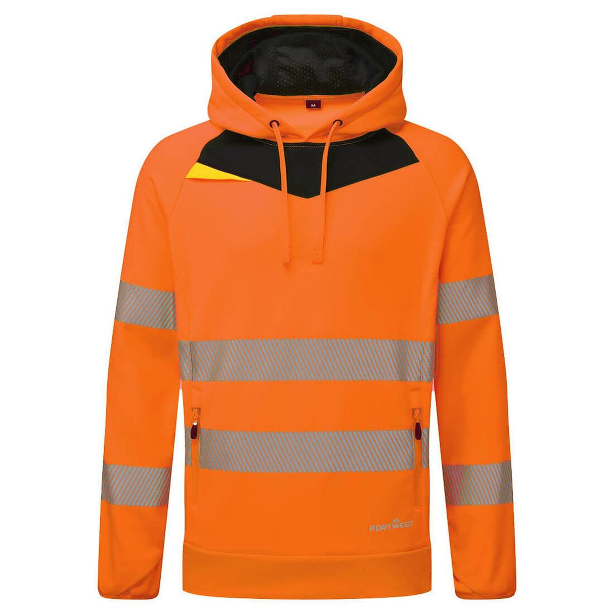 Portwest DX4 Hi-Vis Overhead Hoodie Orange/Black