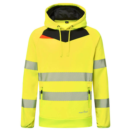 Portwest DX4 Hi-Vis Overhead Hoodie Yellow/Black