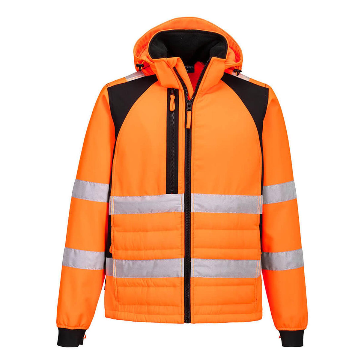 Portwest WX2 Eco Hi-Vis Hybrid Jacket Orange/Black