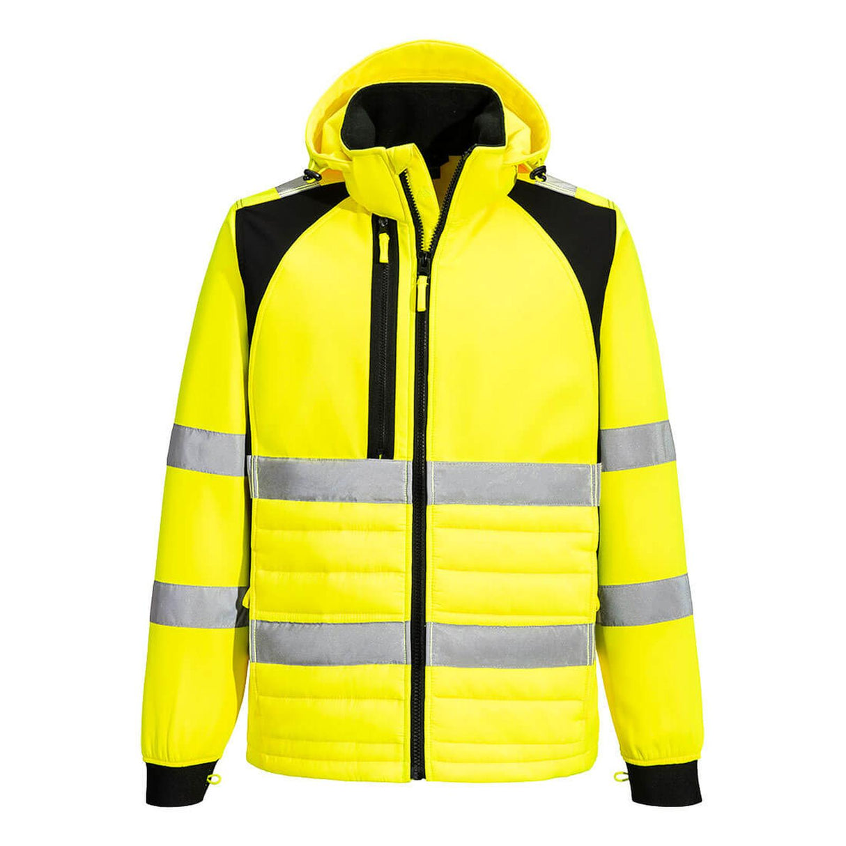 Portwest WX2 Eco Hi-Vis Hybrid Jacket Yellow/Black