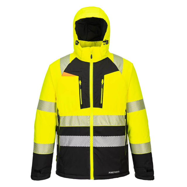 Portwest DX4 Hi-Vis Class 2 Winter Jacket Yellow/Black