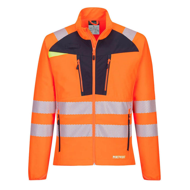 Portwest DX4 Hi-Vis Lightweight Stretch Work Jacket Orange/Black