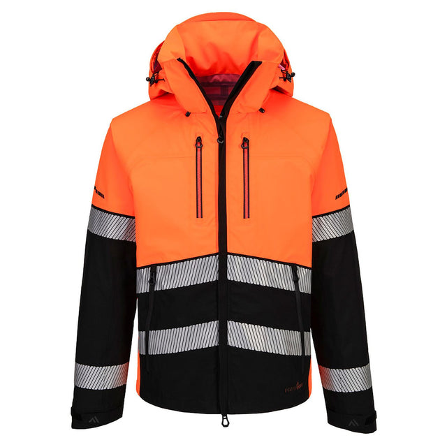 Portwest EV4 Hi-Vis Shell Jacket (3L) Orange/Black
