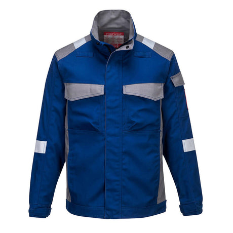 Portwest Bizflame Industry  Two Tone FR Jacket Royal Blue