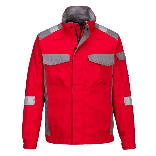 Portwest Bizflame Industry  Two Tone FR Jacket Red