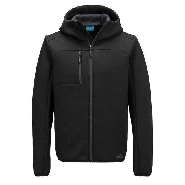 Portwest KX3 Sport Zip Hooded Sweater Black