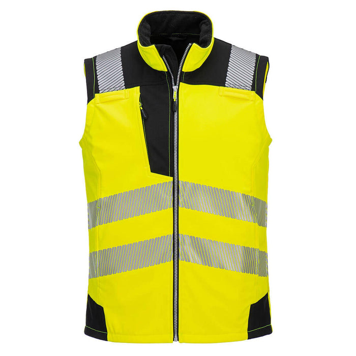 Portwest PW3 Hi-Vis Softshell Gilet (3L) Yellow/Black