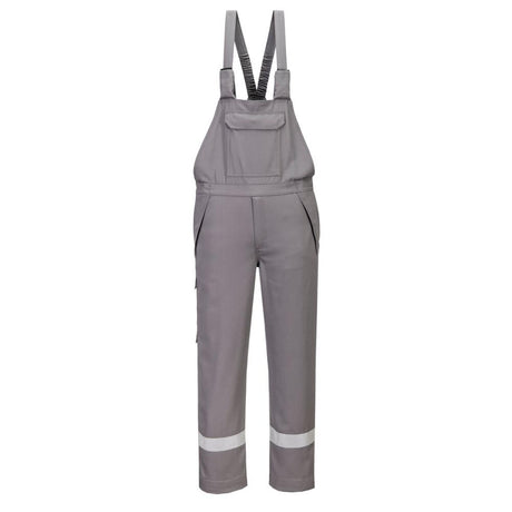 Portwest Bizflame Work+ FR Bib and Brace Grey