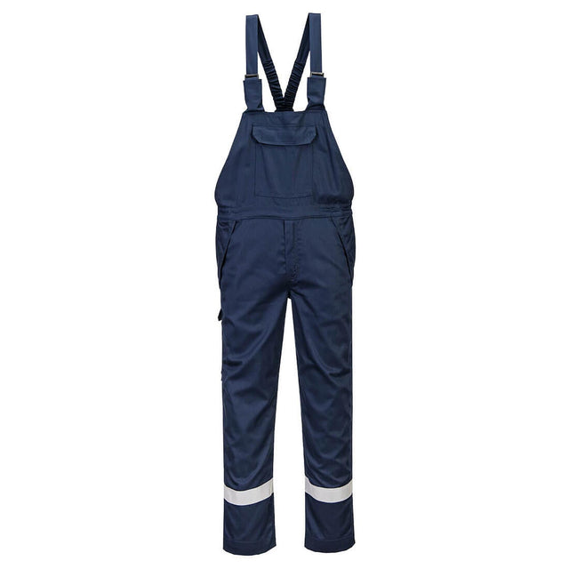 Portwest Bizflame Work+ FR Bib and Brace Navy