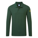 Portwest Anti-Static ESD Polo Shirt L/S Forest Green