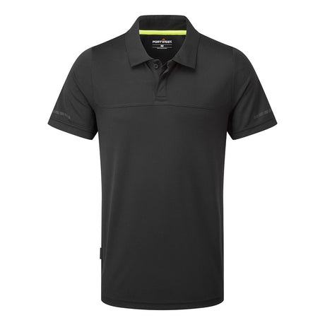 Portwest EV4 Lightweight Polo Shirt S/S Black
