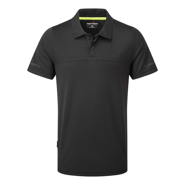 Portwest EV4 Lightweight Polo Shirt S/S Black