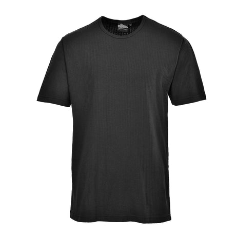 Portwest Thermal T-Shirt Short Sleeve Black