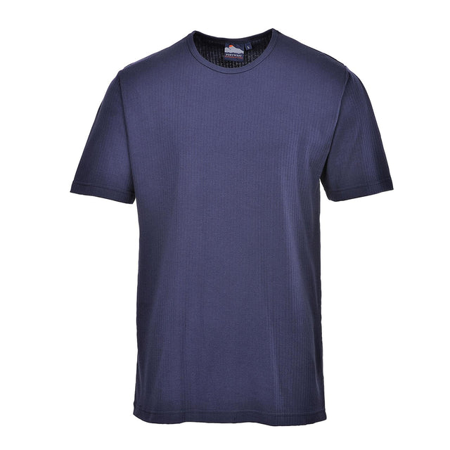 Portwest Thermal T-Shirt Short Sleeve Navy