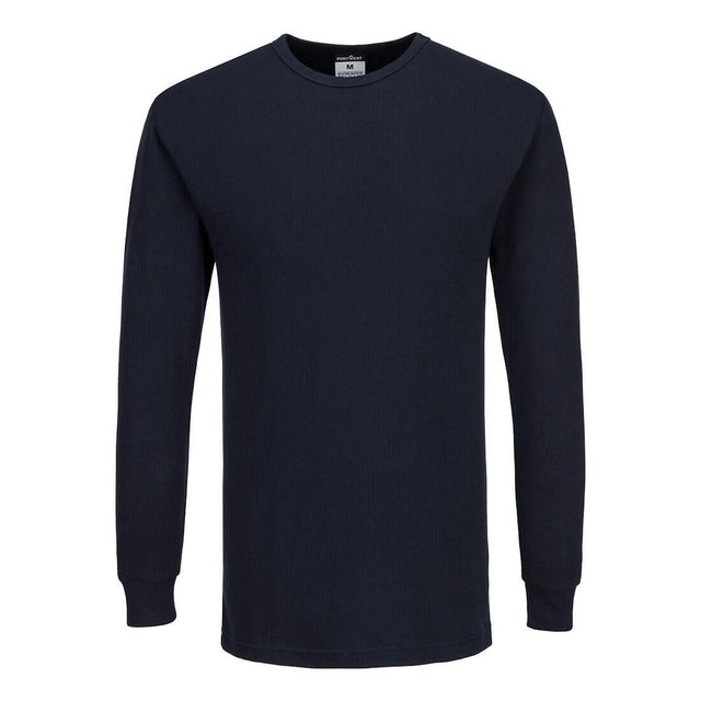 Portwest Thermal T-Shirt Long Sleeve Navy