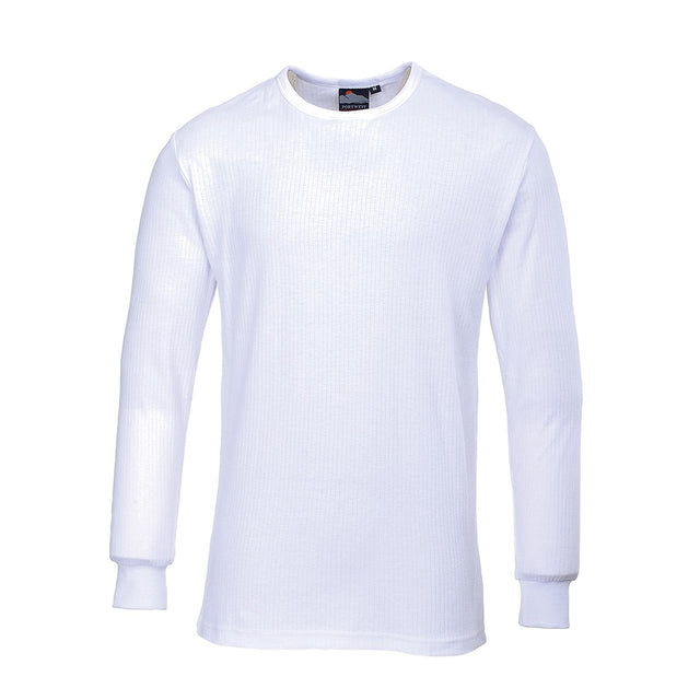 Portwest Thermal T-Shirt Long Sleeve White