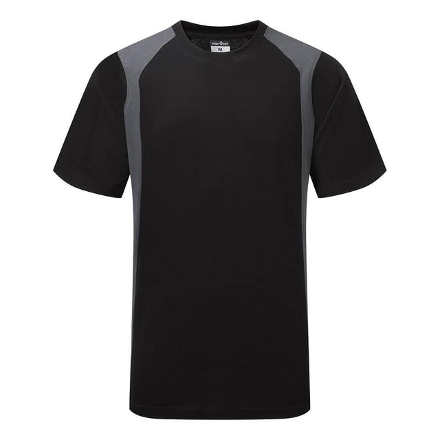 Portwest WX2 Eco T-Shirt S/S Black/Grey
