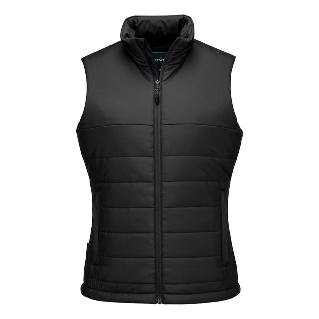 Portwest Professional Women's Insulated Baffle Gilet Black