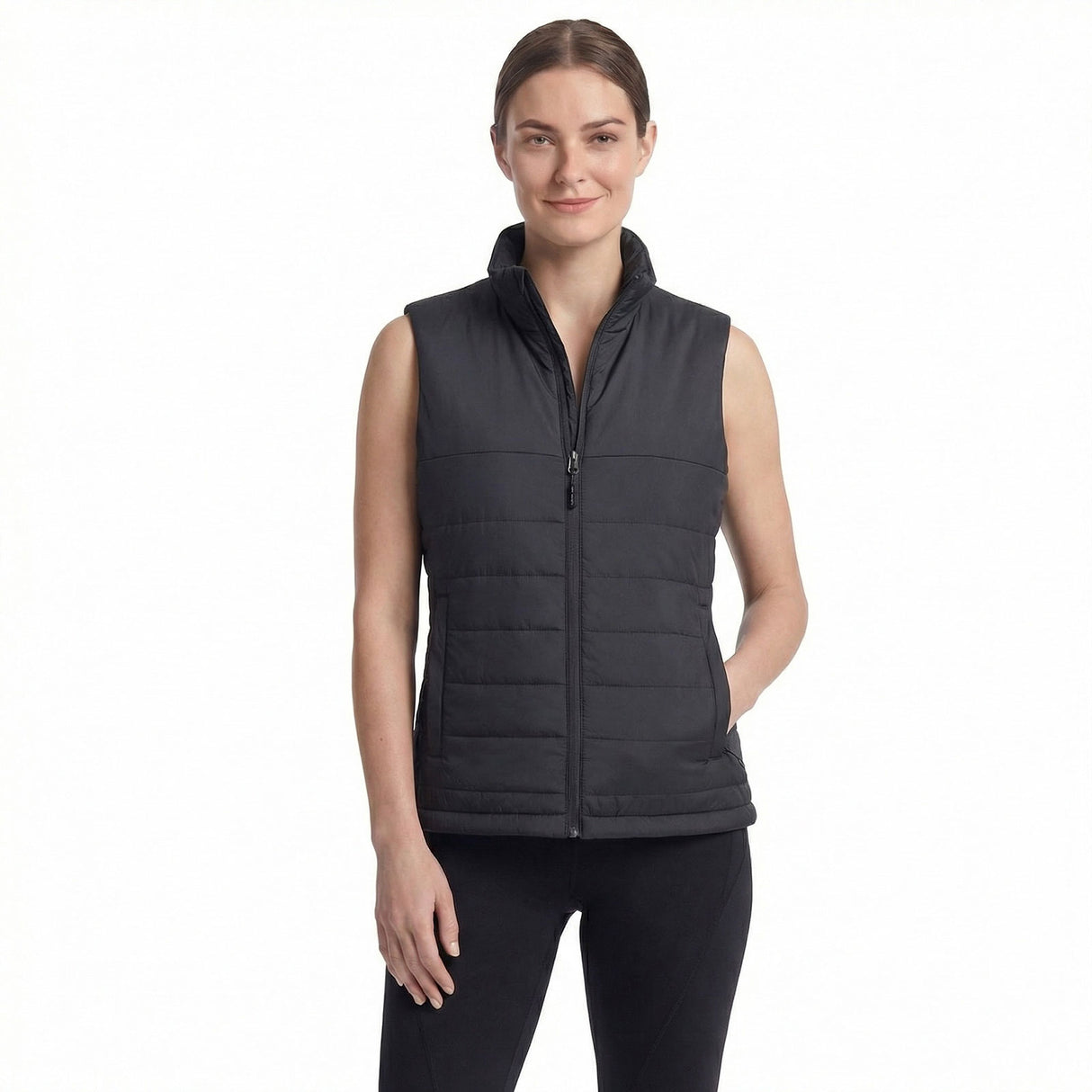 Portwest Professional Women's Insulated Baffle Gilet Metal Grey