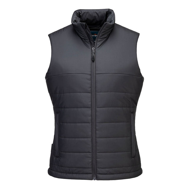 Portwest Professional Women's Insulated Baffle Gilet Metal Grey
