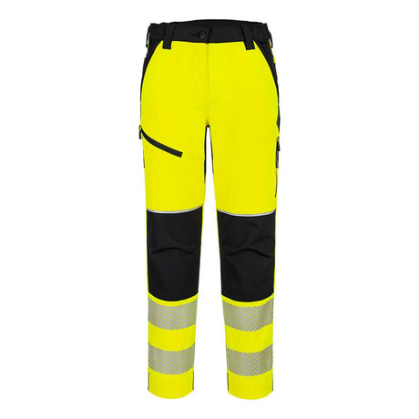 Portwest PW3 Hi-Vis Women's Stretch Trouser Yellow/Black