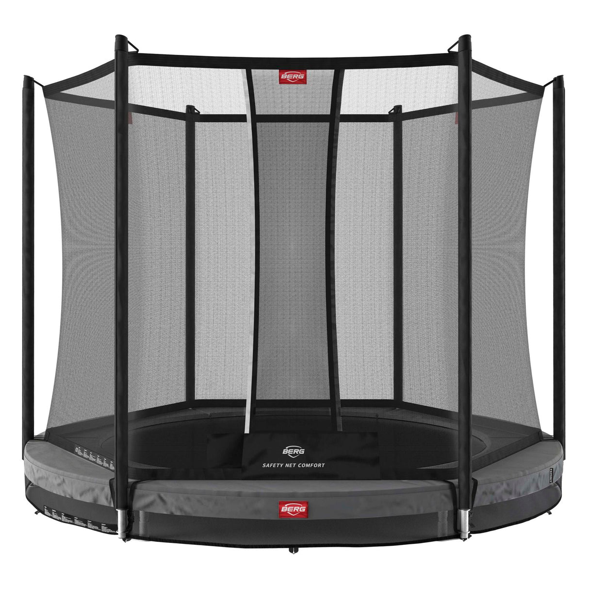 BERG Favorit InGround 200 Trampoline Grey + Safety Net Comfort
