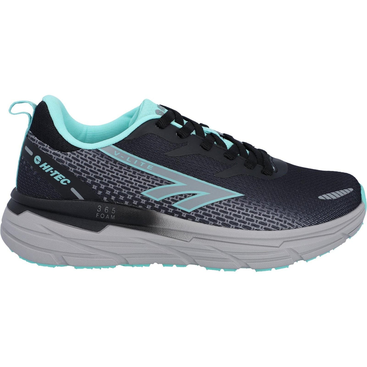 Hi-Tec Womens Promenade Trainers Black/Grey/Mint