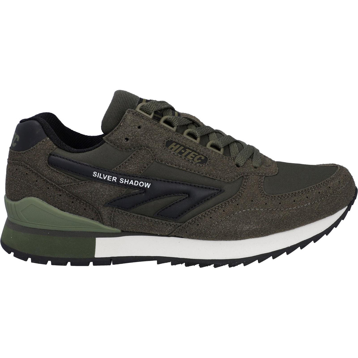 Hi-Tec Mens Silver Shadow Shoes Dark Olive