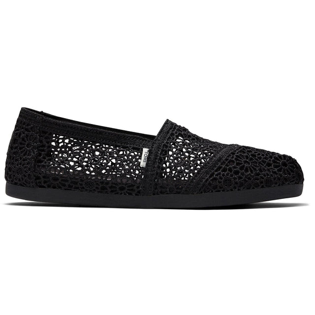 TOMS Womens Alpargata Shoes Black
